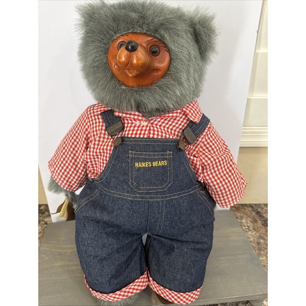 Vintage Robert Raikes Original 1985 Huckle Bear 20" Autographed B3889/7500 Tags